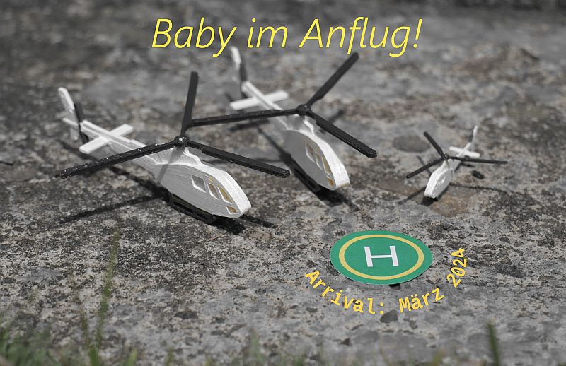 Baby im Anflug